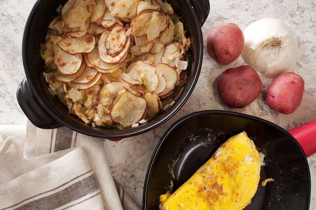Breakfast Stove-Top to Oven Potatoes