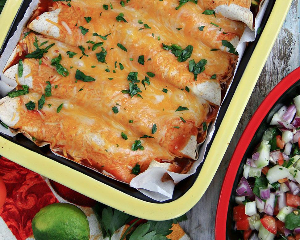 Chicken & Zucchini Enchiladas