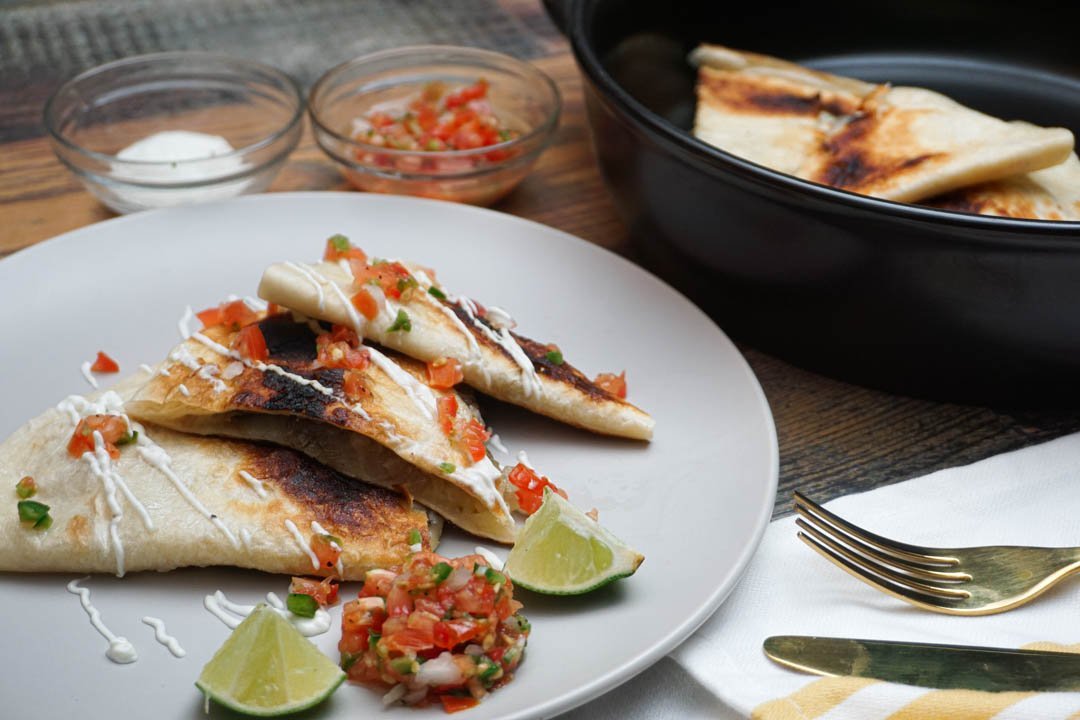 Cheesy Mushroom Quesadillas