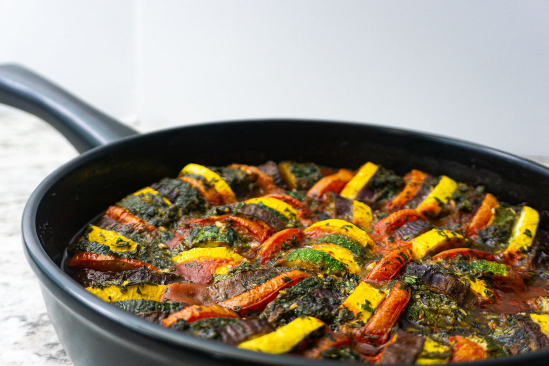 Herb infused baked Ratatouille