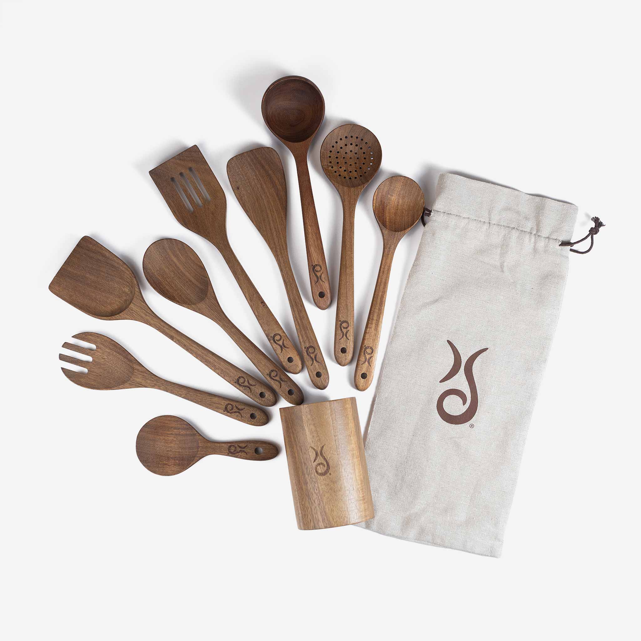Acacia Wood Utensil Set