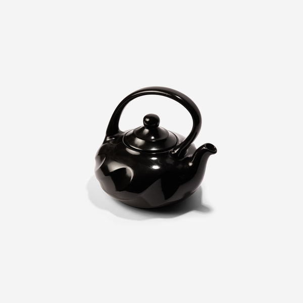 Xtrema 2.5 qt 100% Ceramic Asiana Teapot with Cover (Midnight Black)