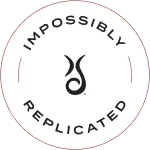 Xtrema Impossibly Replicated circular seal with a stylized swirl logo.